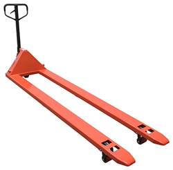 Steel Full Featured Pallet Truck 112 In. x 27 In. x 48 In. 4000 Lb. Capacity  Industrial Warehouses, Warehouse moving, Pallet Moving, Skid Moving, Factories, Steel Full Featured Pallet Truck 112 In. x 27 In. x 48 In. 4000 Lb. Capacity 