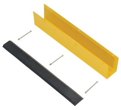 Steel Rack Guard With Rubber Bumper Insert 4-7/8 In. x 3-3/8 In. x 24 In. 
