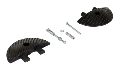 Rubber Heavy Duty Speed Bump Concrete End Caps 