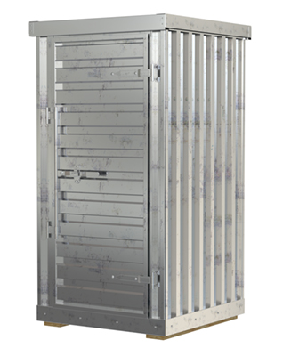 Galvanized Steel Storage Building 4 Ft. x 4 Ft. Wide Door 1,200 Lb. Capacity 