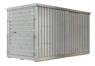 Galvanized Steel Storage Building 6 Ft. x 12 Ft.