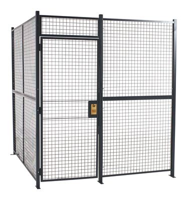 Welded Wire Mesh 10 Ft. x 10 Ft. 3 Sides With Sliding Door No Ceiling Driver/Trucker Cage