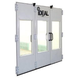 Side Downdraft Paint Booth Rear Tri-Fold Drive-Thru Door Kit