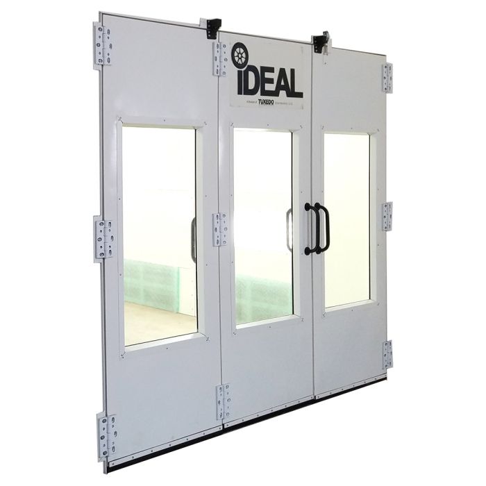 Side Downdraft Paint Booth Rear Tri-Fold Drive-Thru Door Kit